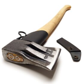 Kloofbijl met dubbele wig - 1700 gram - 80 cm essen steel - Nr. 0373