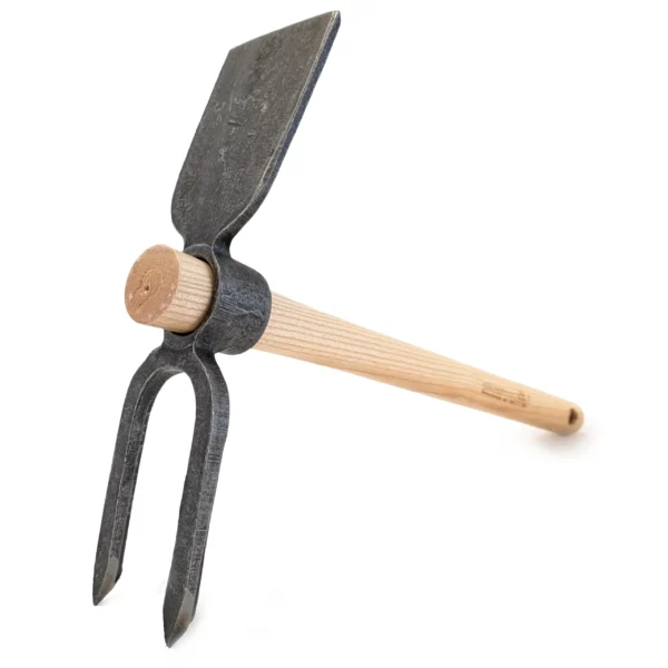 Zware tuinschoffel 40 cm essenhouten steel
