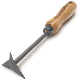 1353 - Driehoekige voegenkrabber - 14 cm essenhouten steel