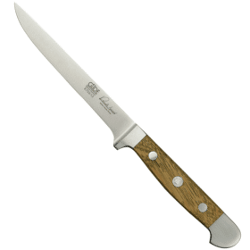 E603/13 - Uitbeenmes stijf - serie Alpha vat eiken