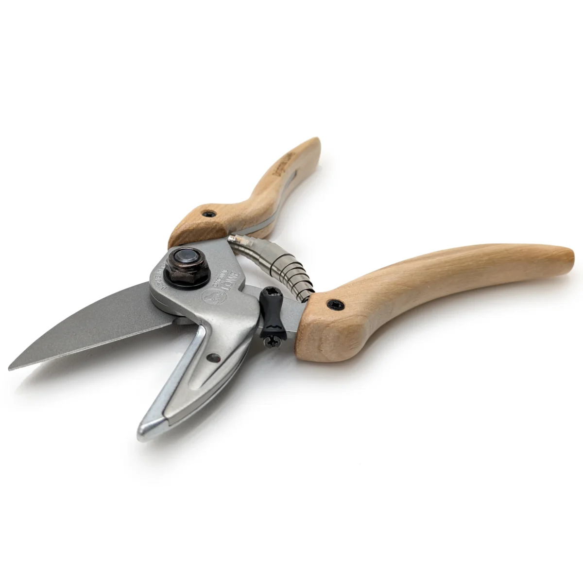 Tuinschaar Houten handvatten Hickory naar binnen gebogen handvat