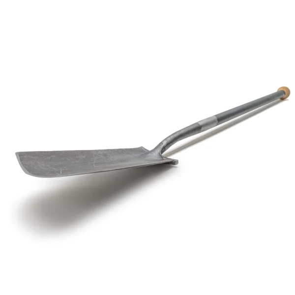 Krumpholz – Drainagespade „Engelse vorm“ met voetsteun – 80 cm stalen buis met houten knop – nr. 1799