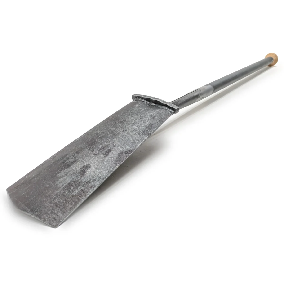 1799 – Engelse plantenschep met trede – steel van stalen buis met knop en houten handgreep - Afbeelding 2